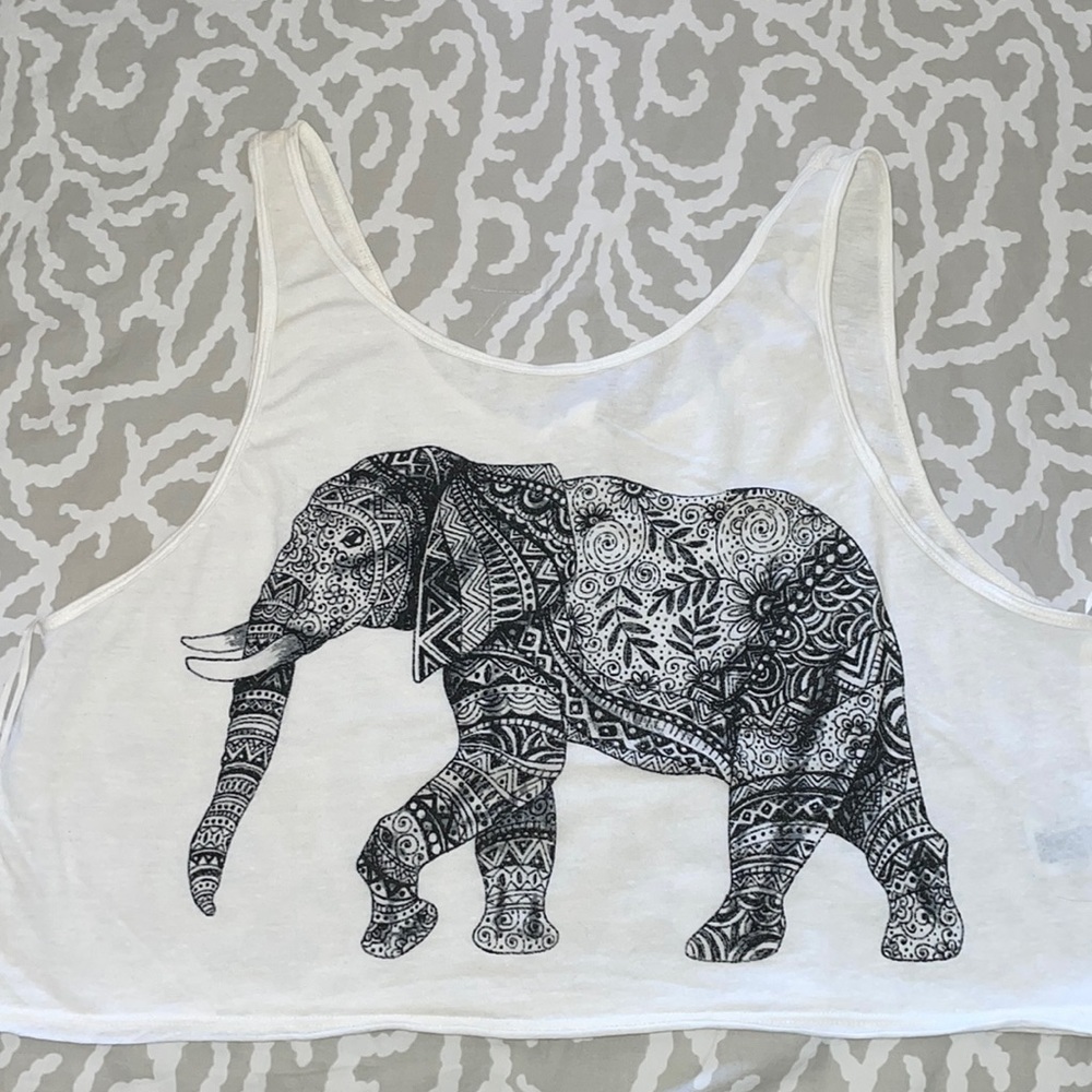 Elephant crop top